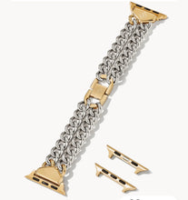 Load image into Gallery viewer, Kendra Scott Whitley Double Chain Watch Band Two Tone M/L