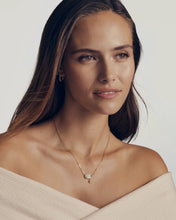Load image into Gallery viewer, Kendra Scott Elisa Star Short Gold Necklace-Crystal Ivory