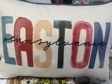 Load image into Gallery viewer, Easton Pennsylvania MultiColored Pillow