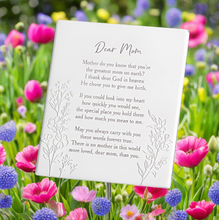 Load image into Gallery viewer, Mom Meaningful Wall Plaque with Easel