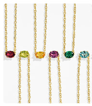 Load image into Gallery viewer, Kendra Scott Cailin Necklace In Peridot Crystal in Gold or Silver