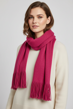 Load image into Gallery viewer, Hot Pink Scarf with Gold Metallic