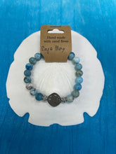 Load image into Gallery viewer, Cape May- Natural Stone Bracelet with Beach Sand from Cape May, NJ