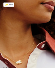 Load image into Gallery viewer, Kendra Scott Cheer Pendant Necklace White Mother of Pearl in Gold or Silver