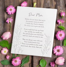 Load image into Gallery viewer, Mom Meaningful Wall Plaque with Easel