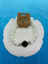 Load image into Gallery viewer, OCMD-Natural Stone Bracelet with Beach Sand from Ocean City, Maryland