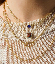 Load image into Gallery viewer, Kendra Scott Silver Basketball Necklace In Orange Goldstone