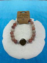 Load image into Gallery viewer, OCMD-Natural Stone Bracelet with Beach Sand from Ocean City, Maryland