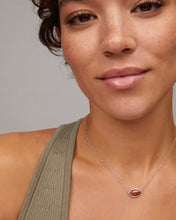 Load image into Gallery viewer, Kendra Scott Football Necklace In Orange Goldstone