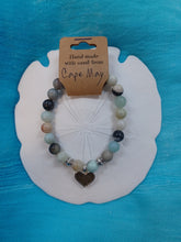 Load image into Gallery viewer, Cape May- Natural Stone Bracelet with Beach Sand from Cape May, NJ