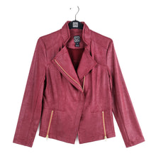 Load image into Gallery viewer, Merlot Liquid Leather Jacket by Clara Sunwoo