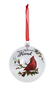 Very Special Friend Cardinal Ornament