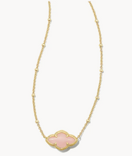 Load image into Gallery viewer, Abbie Pendant Necklace Gold Rose Quartz