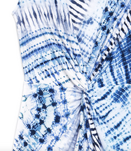 Load image into Gallery viewer, Tie Dye Print Center Slit Maxi Dress By Clara Sunwoo
