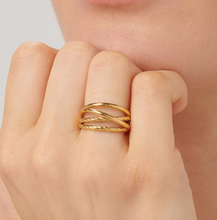 Load image into Gallery viewer, Amy Stainless Steel Gold Ring by Brosway