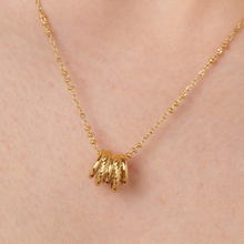 Load image into Gallery viewer, Amy Stainless Steel Gold Rings Necklace by Brosway