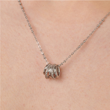 Load image into Gallery viewer, Amy Stainless Steel Rings Necklace by Brosway