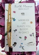 Load image into Gallery viewer, Birth Flower Bracelets