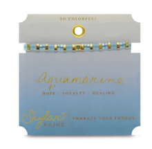 Load image into Gallery viewer, Aquamarine Tila Bracelet