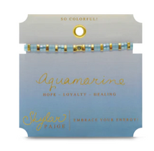 Load image into Gallery viewer, Aquamarine Tila Bracelet
