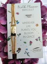 Load image into Gallery viewer, Birth Flower Bracelets