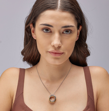 Load image into Gallery viewer, Aura Stainless-Steel Two-Tone Rings Necklace by Brosway
