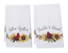 Load image into Gallery viewer, Autumn Cardinal Tea Towel