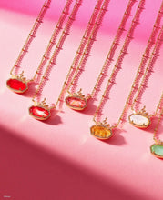 Load image into Gallery viewer, Kendra Scott Disney Princess Elisa Pendant Necklace Gold Dark Peach Mother of Pearl