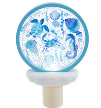 Load image into Gallery viewer, Sea Critters Shimmer Disk LED Night Light