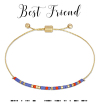 Load image into Gallery viewer, Best Friend Morse Code Bracelet