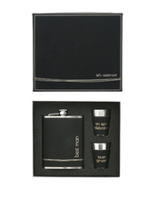 Load image into Gallery viewer, Groomsman One 8 oz Flask and 1.5 oz Shot Glasses
