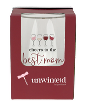 Load image into Gallery viewer, Best Mom 18 oz Stemless Wine Glass