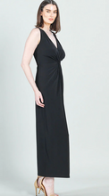 Load image into Gallery viewer, Black Center Slit Maxi Dress By Clara Sunwoo - wrinkle free