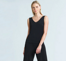 Load image into Gallery viewer, Clara Sunwoo Reversible U or V Neckline Tank In Black or White