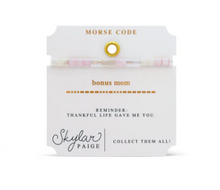Load image into Gallery viewer, Bonus Mom Morse Code Bracelet
