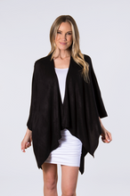 Load image into Gallery viewer, Black Bordeaux Cardi Wrap