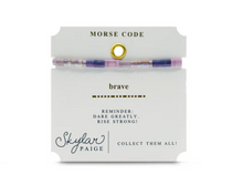 Load image into Gallery viewer, Brave Tila Morse Code Bracelet