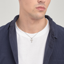 Load image into Gallery viewer, Men's Stainless Steel Cross Pendant Necklace by Brosway