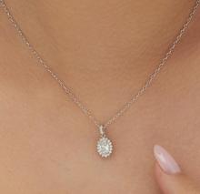 Load image into Gallery viewer, Sterling Silver Kate Pendant Oval with Clear CZ by Brosway