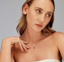 Load image into Gallery viewer, Sterling Silver Necklace and Pendant with Clear CZ and Black CZ by Brosway