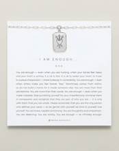 Load image into Gallery viewer, Bryan Anthonys I Am Enough Pendant Necklace Silver