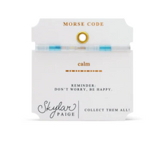 Load image into Gallery viewer, Calm Morse Code Bracelet