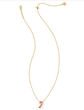 Load image into Gallery viewer, Kendra Scott Candy Cane Pendant Necklace Ivory Mother of Pearl