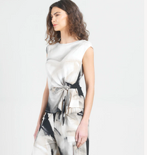 Load image into Gallery viewer, Cap Sleeve Side Tie Top - Watercolor