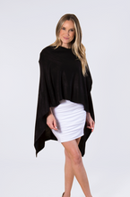 Load image into Gallery viewer, Black Bordeaux Cardi Wrap