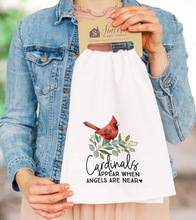 Load image into Gallery viewer, Cardinals Appear Tea Towel