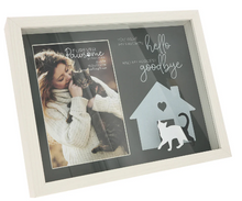 Load image into Gallery viewer, Cat Goodbye Shadow Box 9.5" x 7.5"