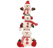 Load image into Gallery viewer, Christmas Snowman stack 30 Inches High