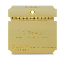 Load image into Gallery viewer, Citrine Tila Bracelet