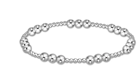 ENewton Classic Joy Pattern 5mm Bead Bracelet - Sterling Silver